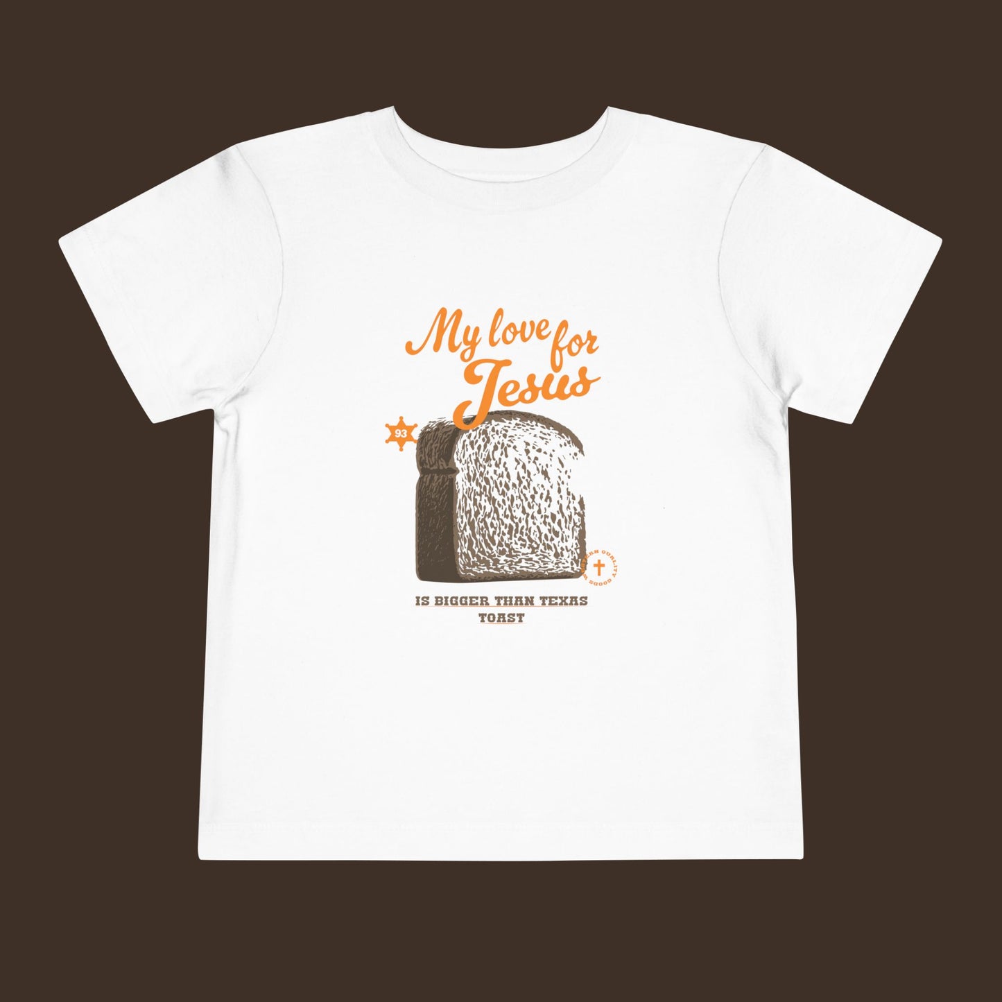 Mi amor por Jesús - Camiseta de manga corta inspirada en la fe para niños pequeños