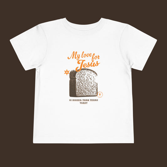 Mi amor por Jesús - Camiseta de manga corta inspirada en la fe para niños pequeños