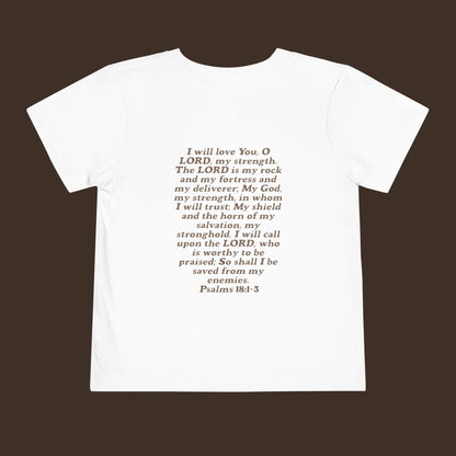 Mi amor por Jesús - Camiseta de manga corta inspirada en la fe para niños pequeños
