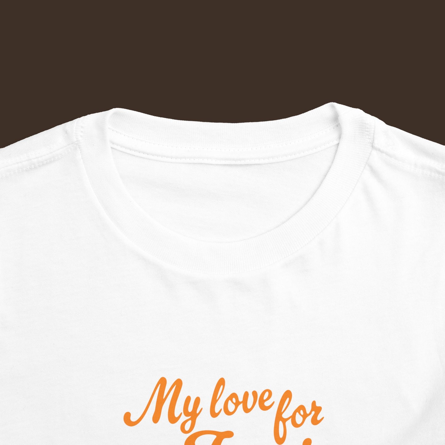 Mi amor por Jesús - Camiseta de manga corta inspirada en la fe para niños pequeños